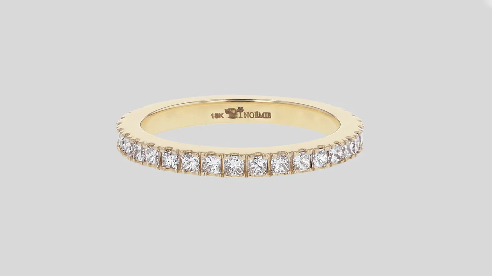 14K H-I/SI Princess Cut Diamond Eternity Band Ring