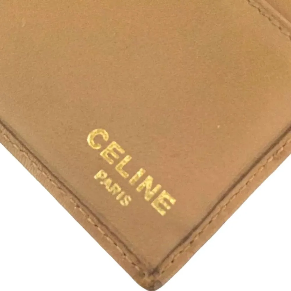 911118AF (C6) Celine Wallet Macadam Trifold Brown PVC