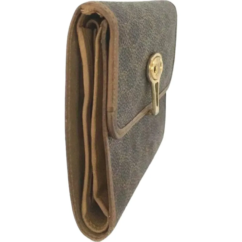 911118AF (C6) Celine Wallet Macadam Trifold Brown PVC