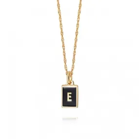 Alphabet Initial 18ct Gold Plated E Necklace BETE_GP