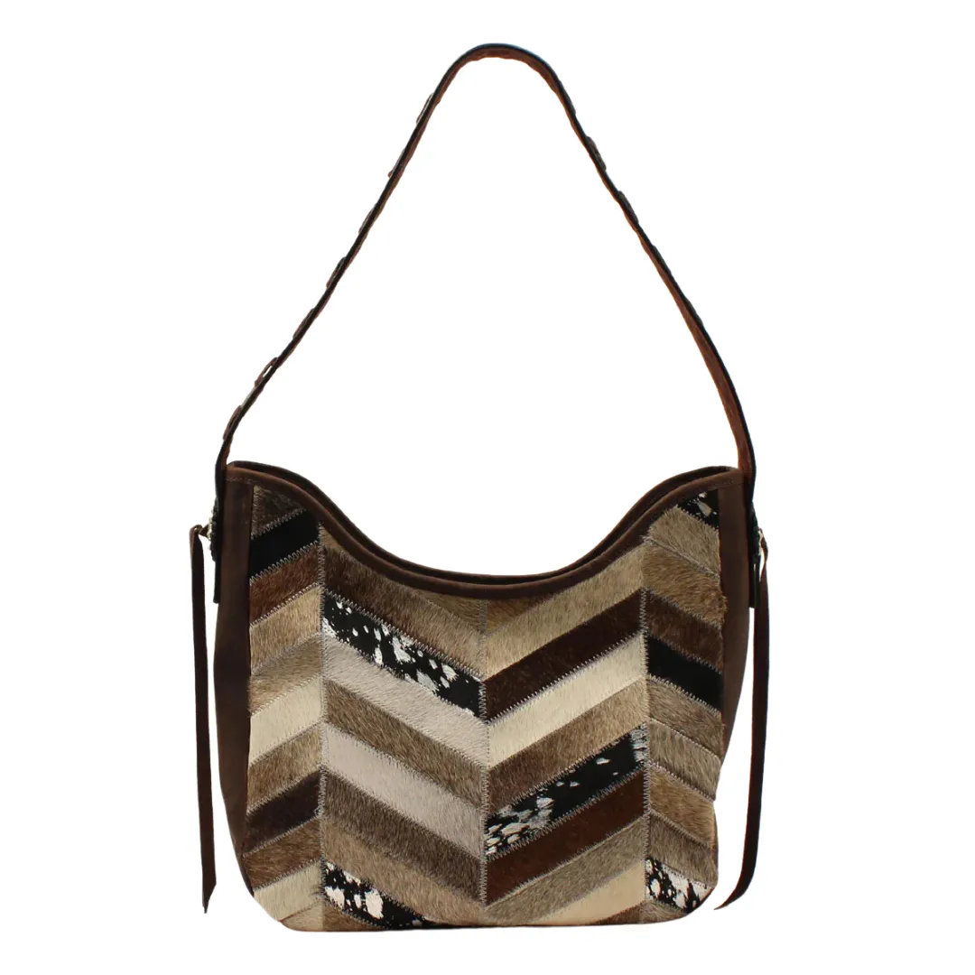Angel Ranch Chevron Shoulder Bag with Concealed Carry Pocket D330003102