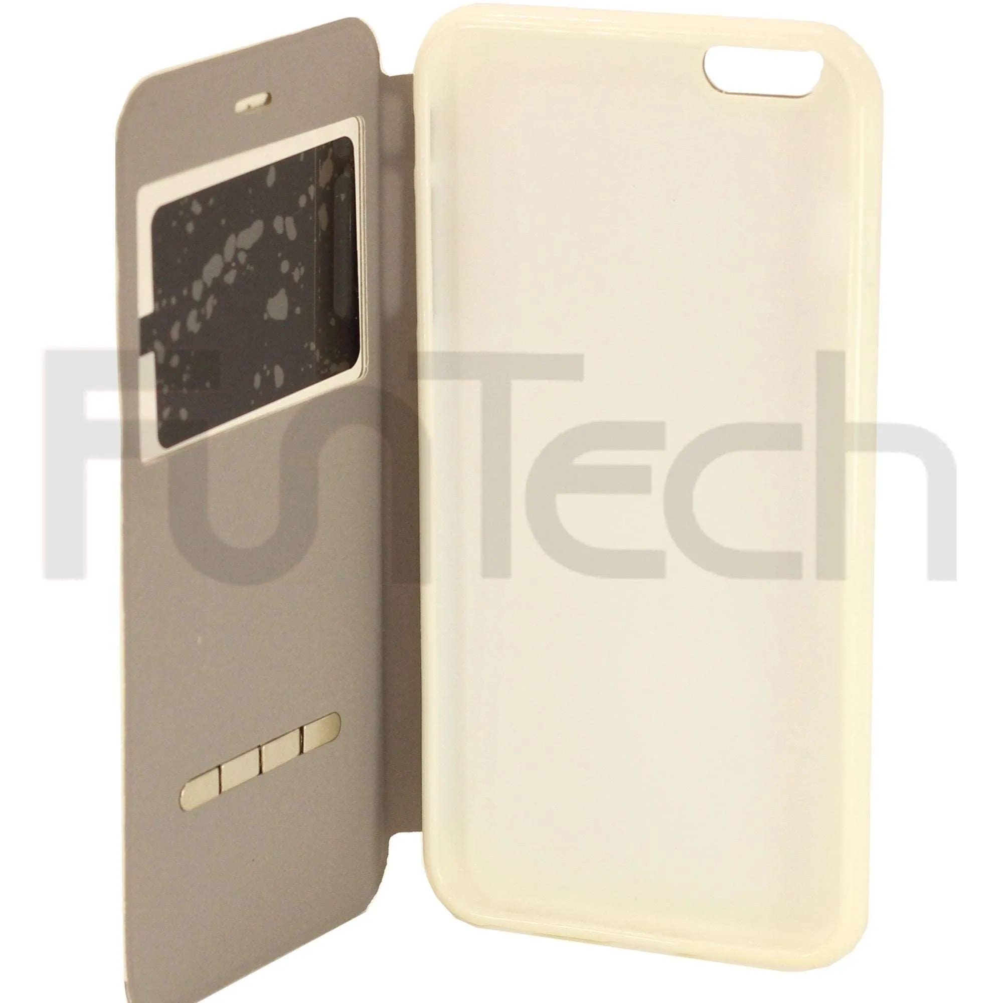 Apple iPhone 6 Plus / 6s Plus, Skylight Leather Case White