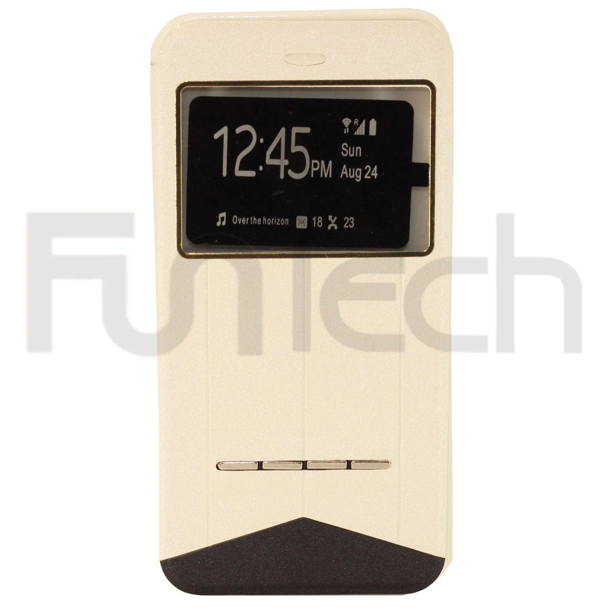 Apple iPhone 6 Plus / 6s Plus, Skylight Leather Case White