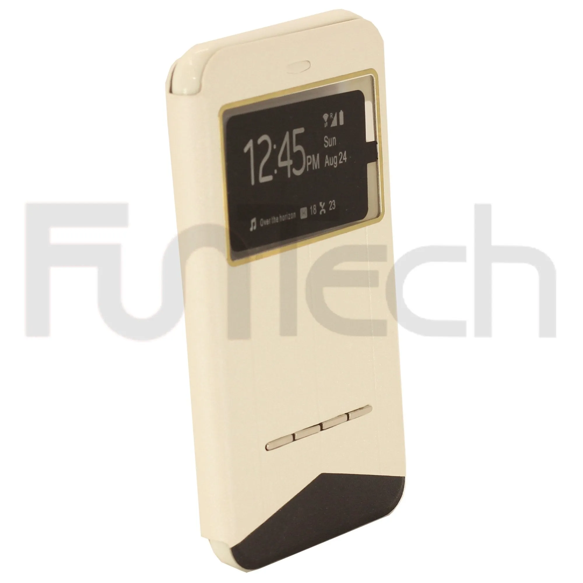 Apple iPhone 6 Plus / 6s Plus, Skylight Leather Case White