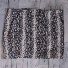 Ashley Stewart Python Print Cotton Skirt