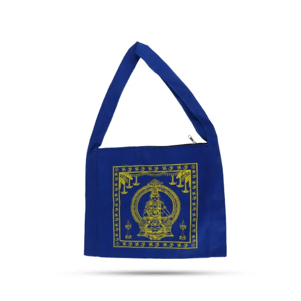 Ayyappa Side Bag - 14 x 14 Inch | Hand Bag/ Tote Bag/ Sling Bag/ Assorted Colour