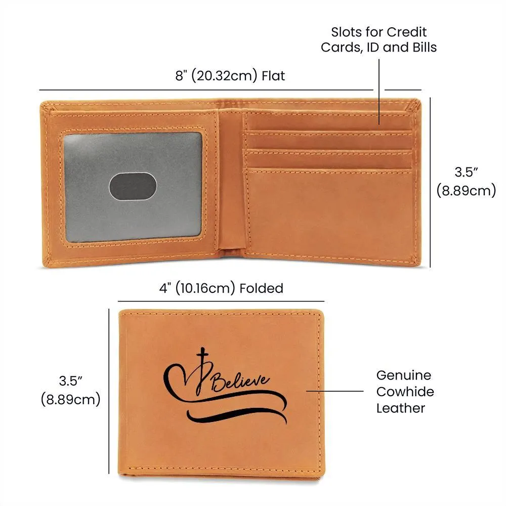 Believe- Men's Leather Wallet