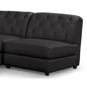 COASTER HOME FURNISHINGS TRANSITIONAL ARMLESS CHAIR, BLACK