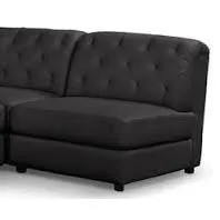 COASTER HOME FURNISHINGS TRANSITIONAL ARMLESS CHAIR, BLACK