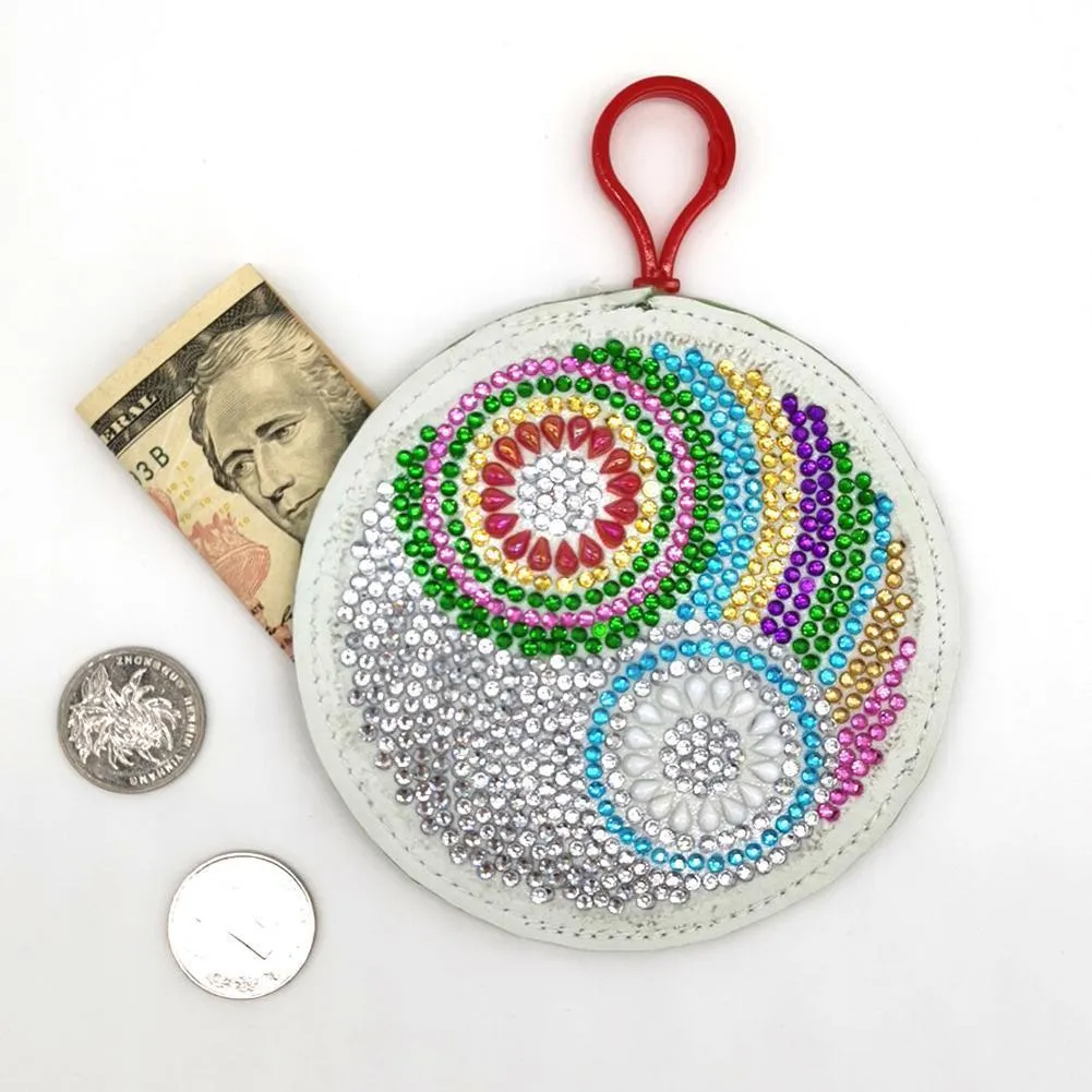 DIY Special Shaped Diamond Painting Wallet Mandala Coin Purse Keychain