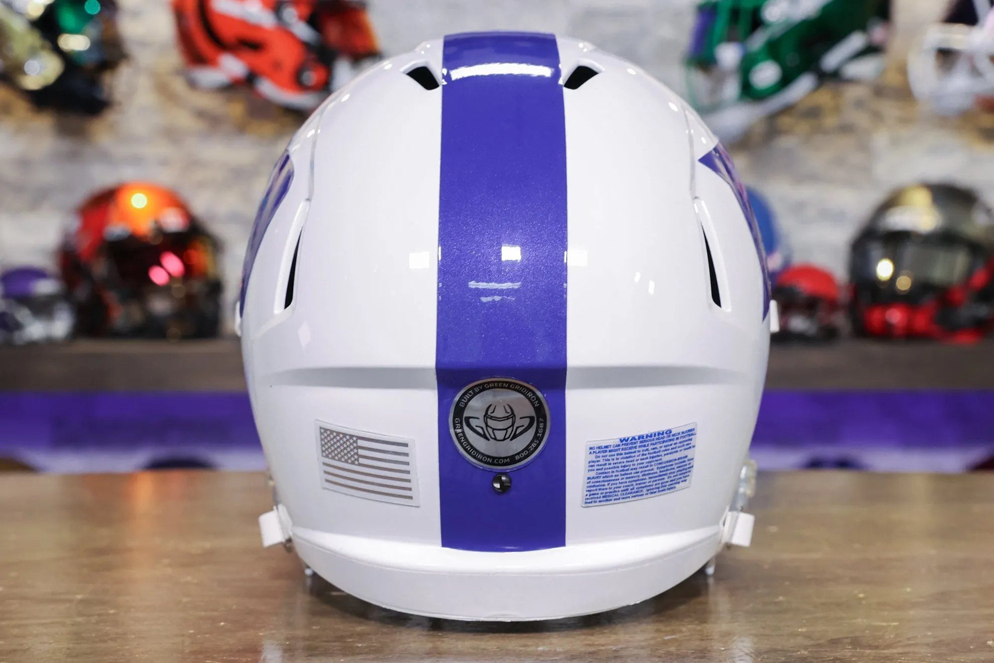 Duke Blue Devils Riddell Speed Replica Helmet - GG Edition