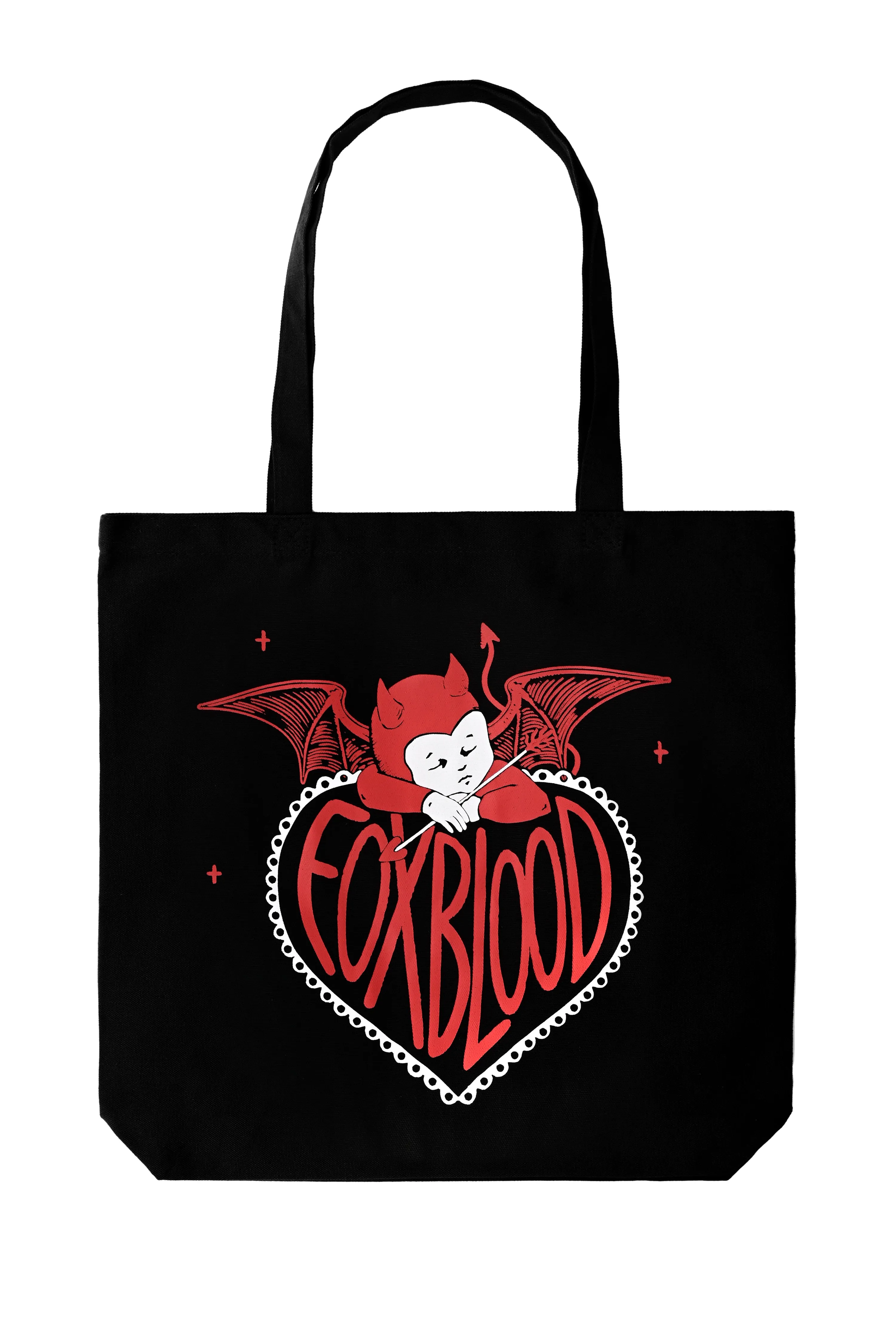 Foxblood Devil Cupid Tote Bag