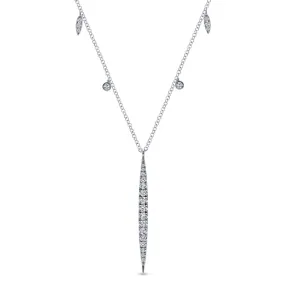 Gabriel & Co. Diamond Pave "Slice" Necklace