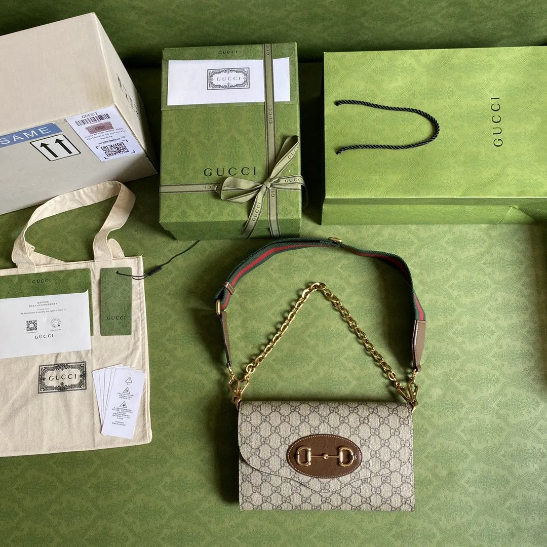 gg Horsebit 1955 Small Bag Beige For Women 10.2in/26cm gg