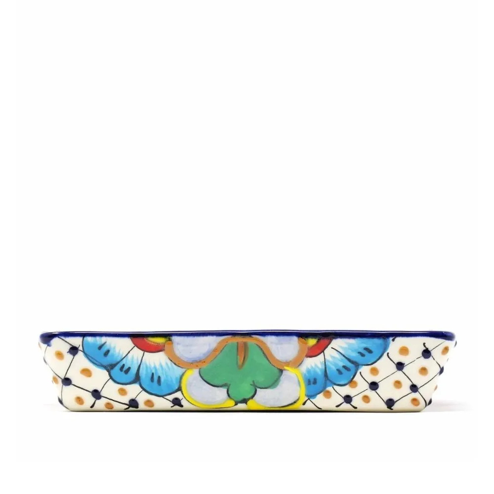 Handmade Pottery 9-inch Divided Serving Platter