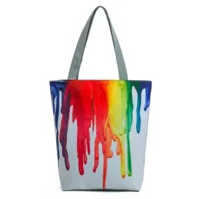 Harajuku Style Colorful Painting Shoulder Bag