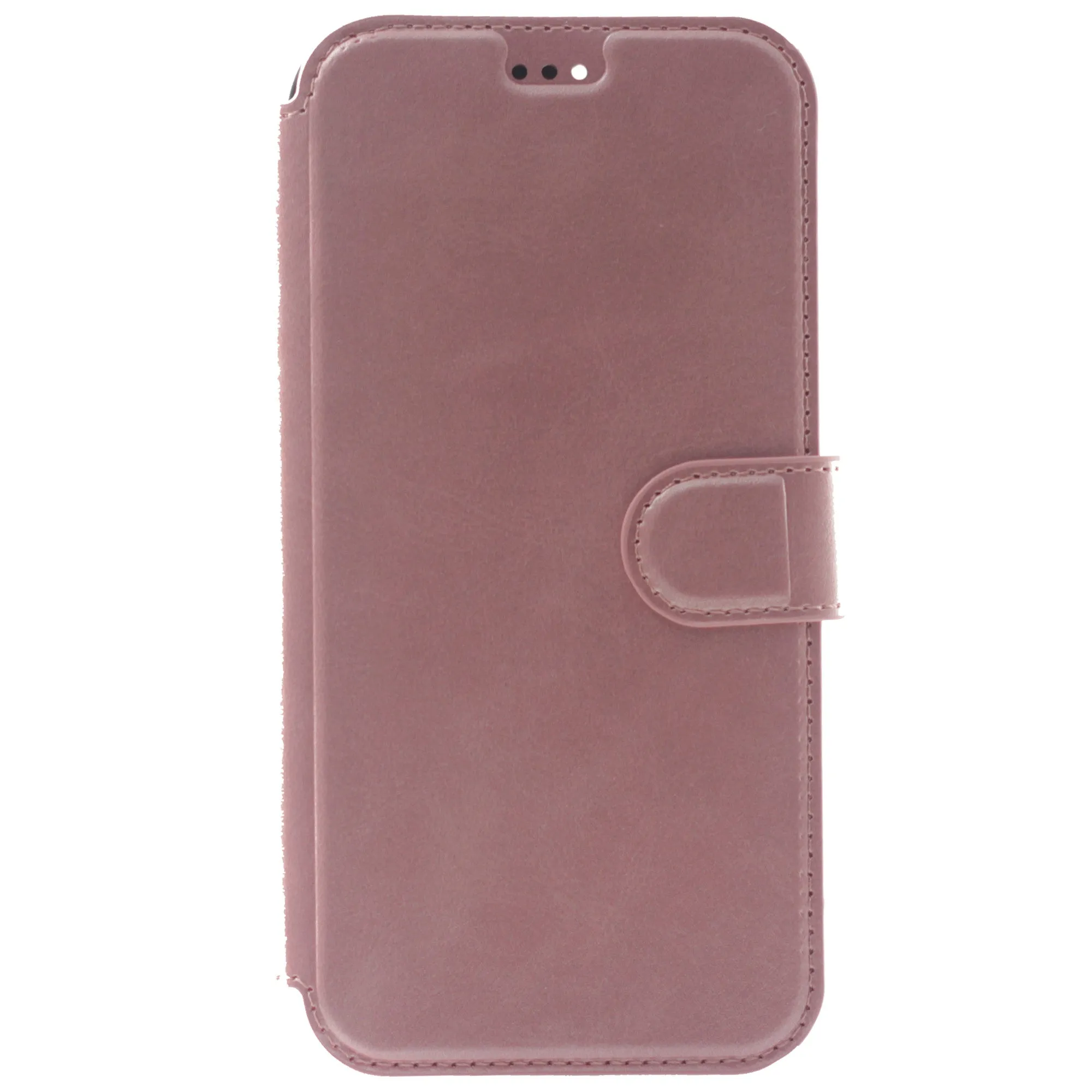 iPhone 13 Case, Leather Wallet Case, Color Pink.