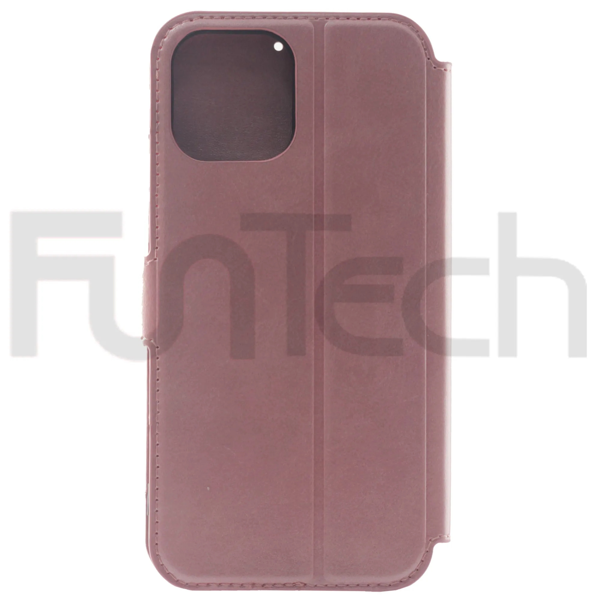 iPhone 13 Mini Case, Leather Wallet Case, Color Pink.