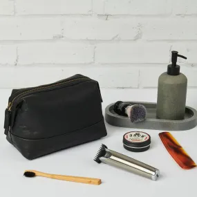 JAMES XLI MICHAEL TOILETRY BAG BLACK