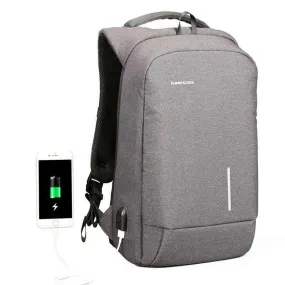 Kingsons USB Charge Anti Theft Backpack 15.6'' Laptop Waterproof