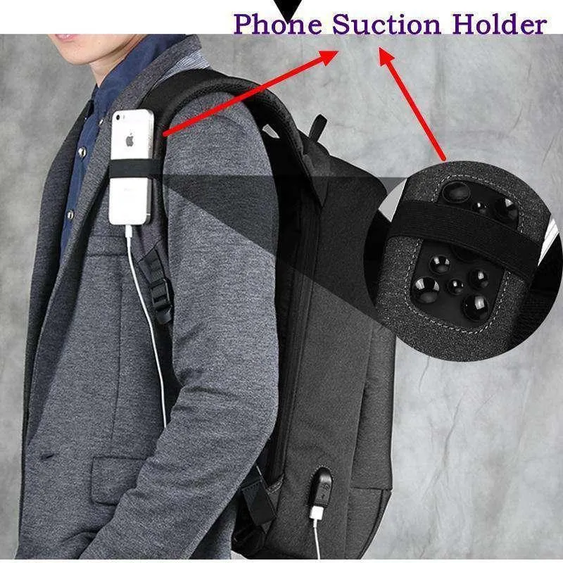 Kingsons USB Charge Anti Theft Backpack 15.6'' Laptop Waterproof