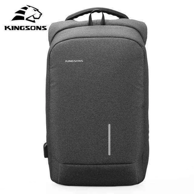 Kingsons USB Charge Anti Theft Backpack 15.6'' Laptop Waterproof
