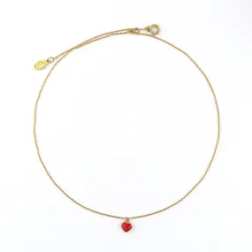 La Vie Parisienne - Petite Bebe Necklace: Red