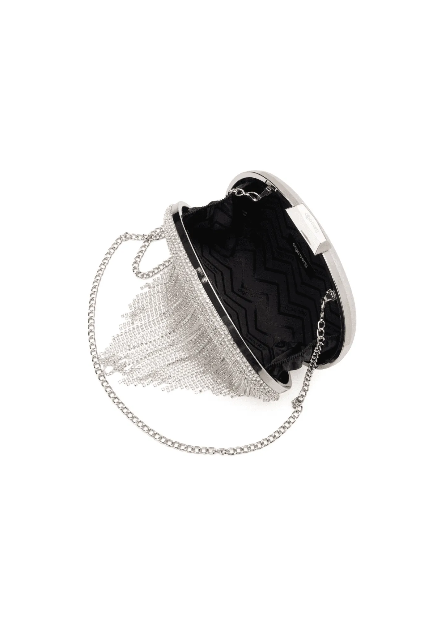 OLGA BERG - Bria Crystal fringed Bag