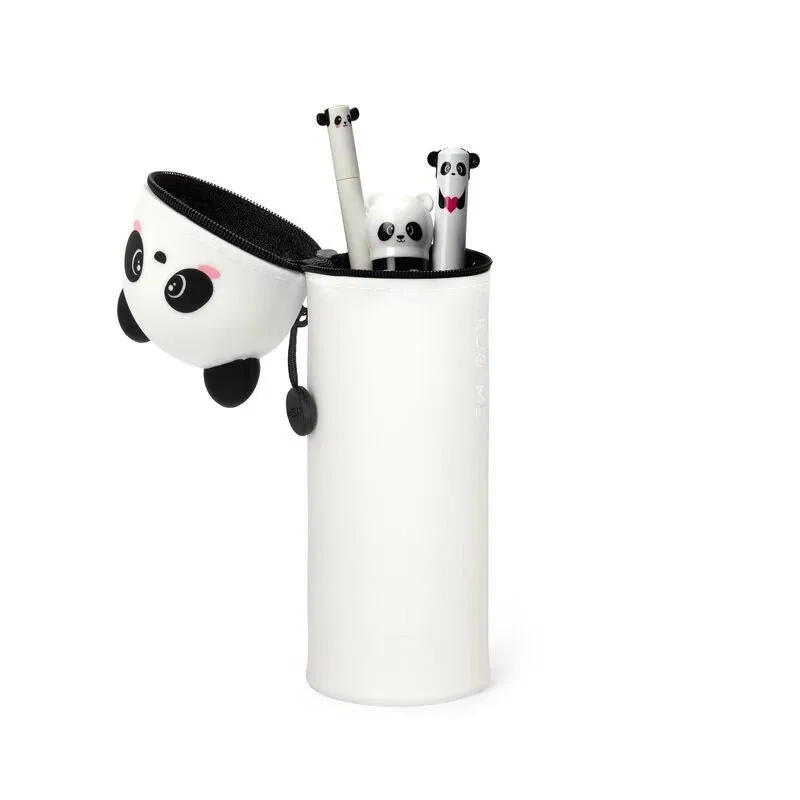 Panda 2-in-1 Silicone Pencil Case