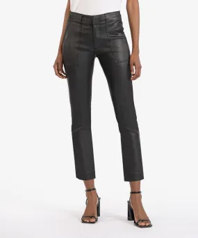 Reese Coated Mid Rise Ankle Straight, Petite