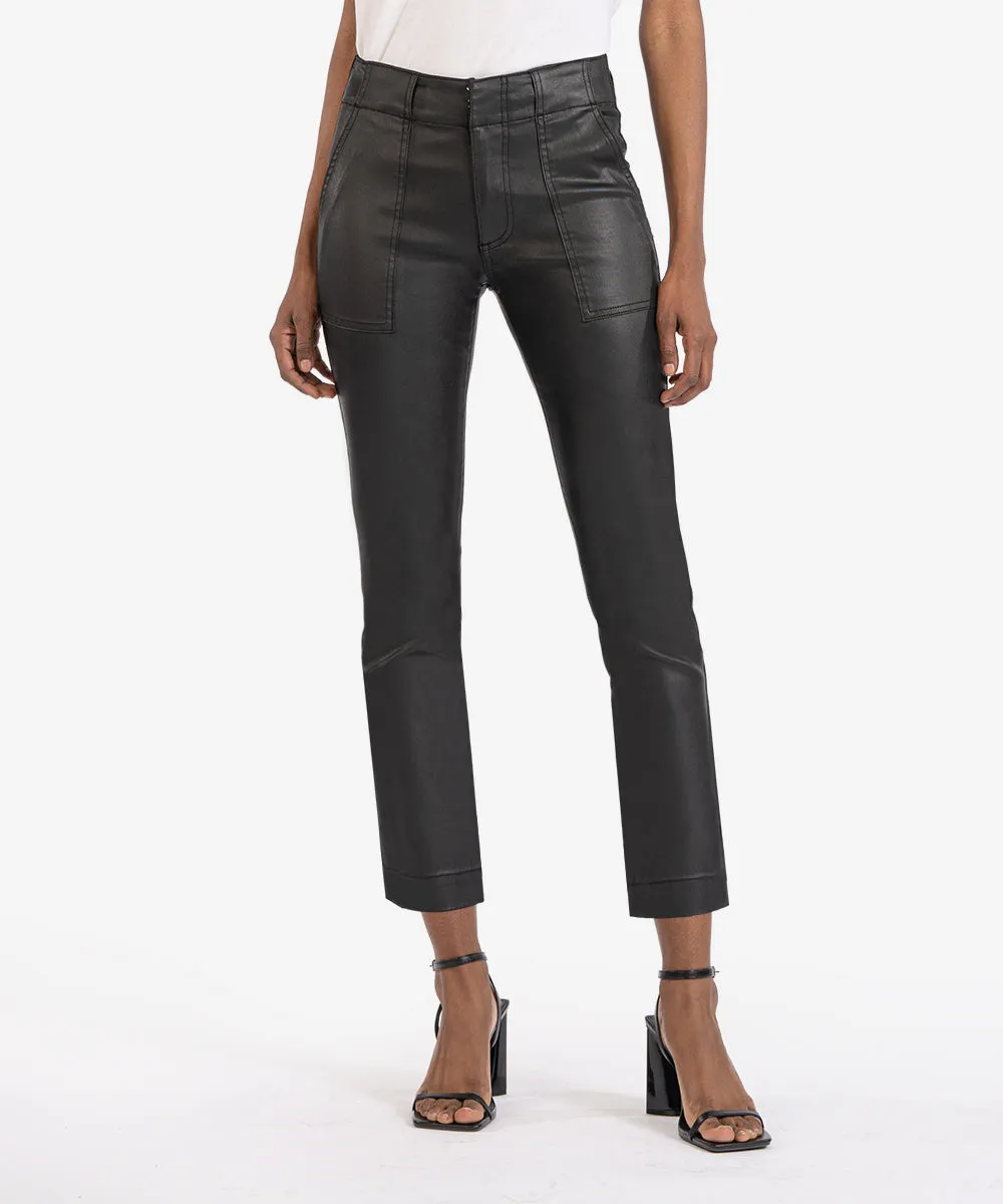 Reese Coated Mid Rise Ankle Straight, Petite