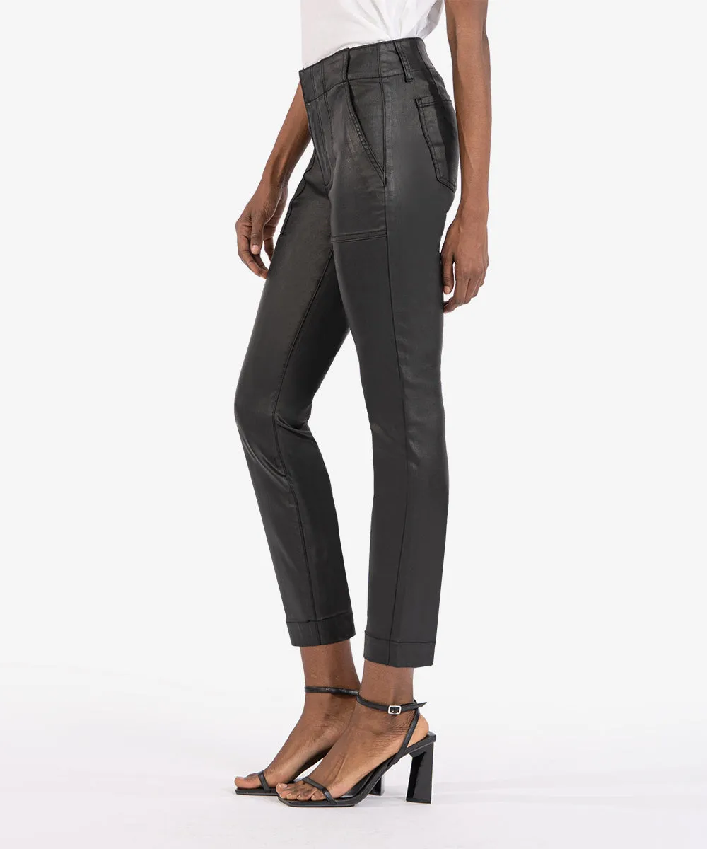 Reese Coated Mid Rise Ankle Straight, Petite