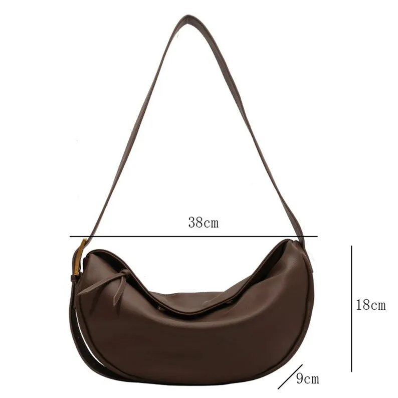 Retro Korean Style Dumpling Bag Shoulder Messenger Bag