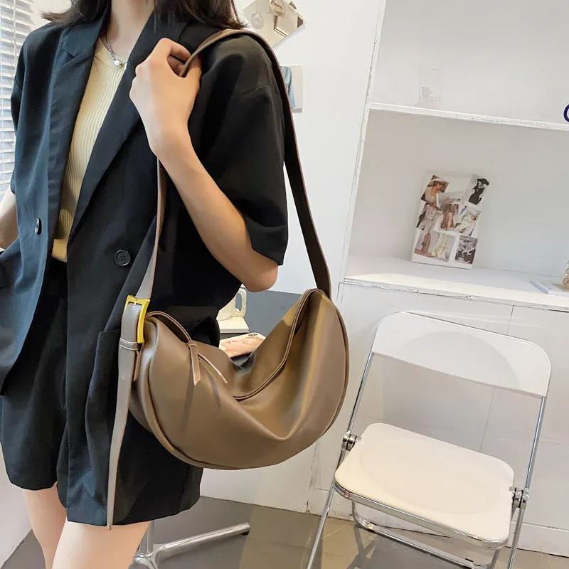 Retro Korean Style Dumpling Bag Shoulder Messenger Bag