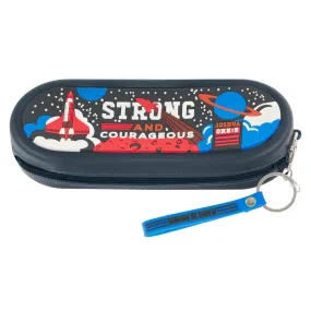 Strong and Courageous Silicone Pencil Case