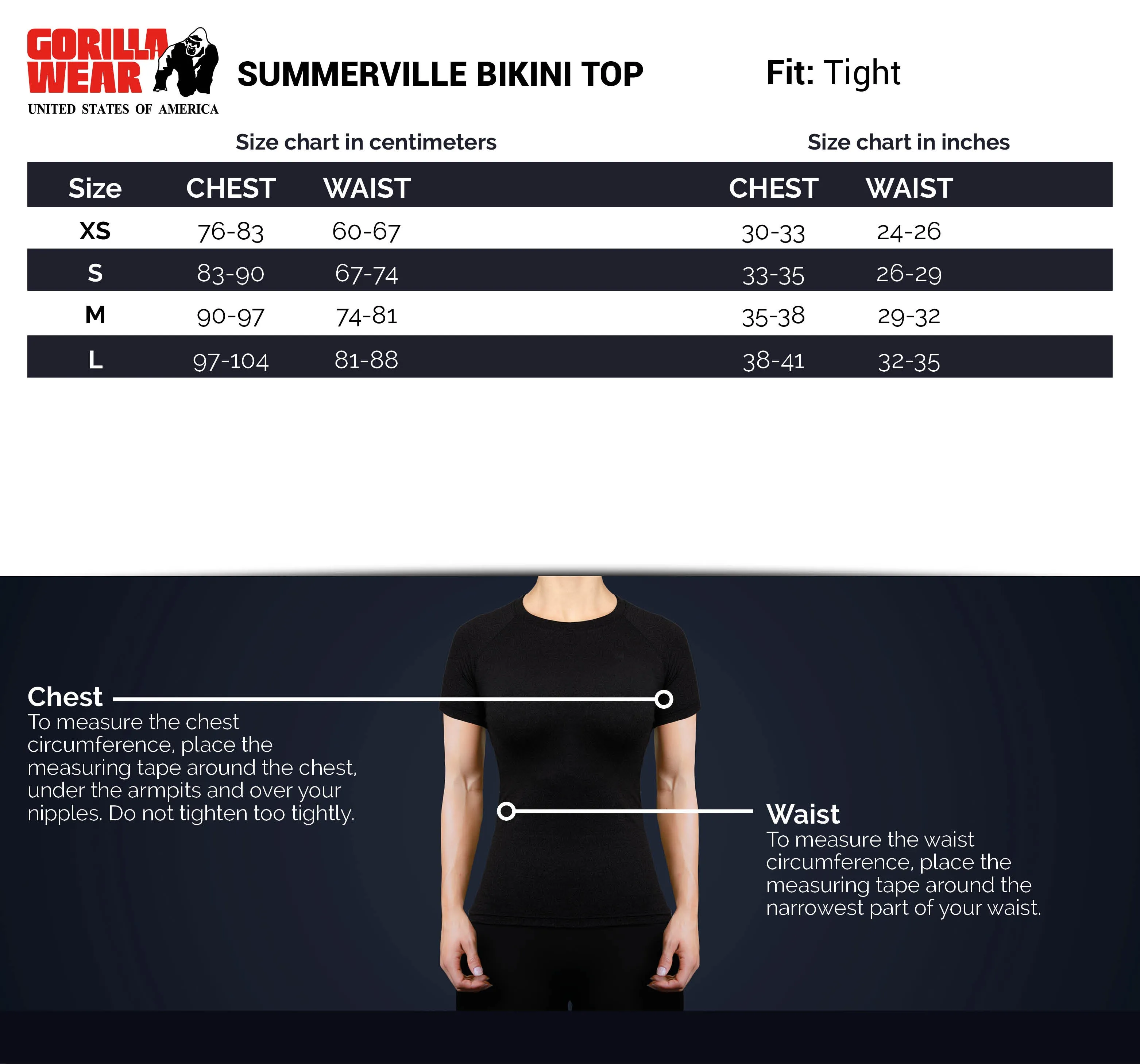 Summerville Bikini Top - Black