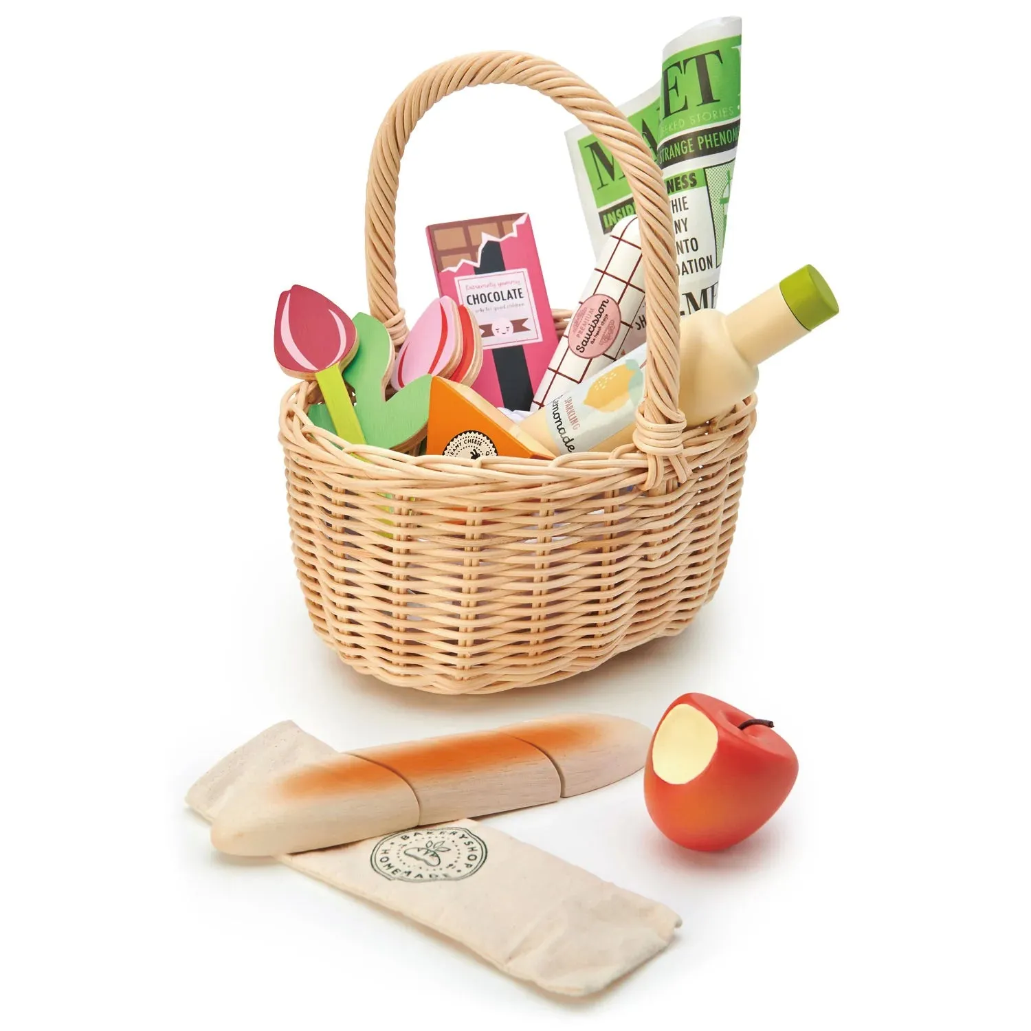 WICKER SHOPPING BASKET