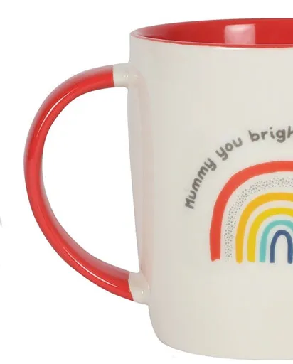 You Brighten My Day Rainbow Mug - Rainbow